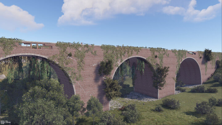 Rust Arched Bridge Pack Prefabs