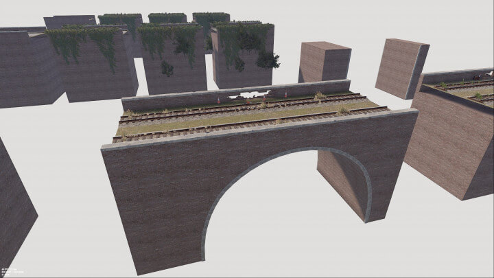 Rust Arched Bridge Pack Prefabs