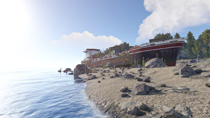 Rust Stranded Cargoship Prefabs