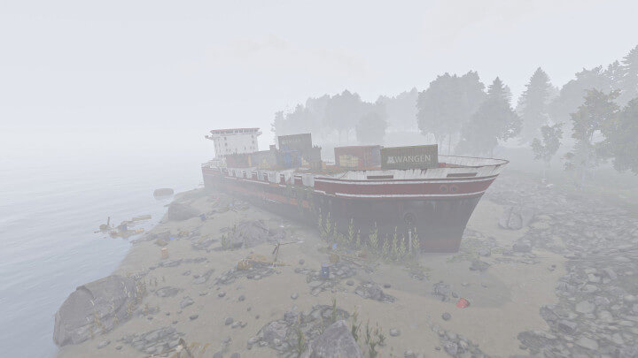 Rust Stranded Cargoship Prefabs