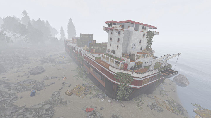 Rust Stranded Cargoship Prefabs