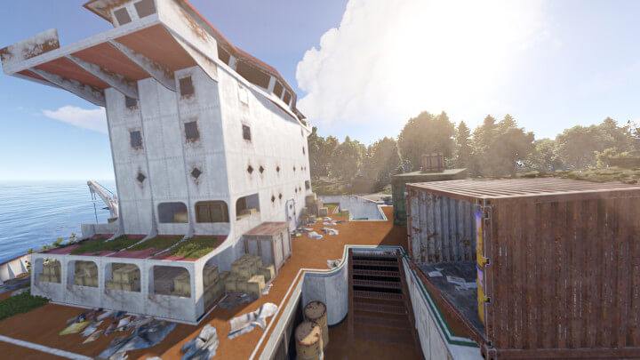 Rust Stranded Cargoship Prefabs