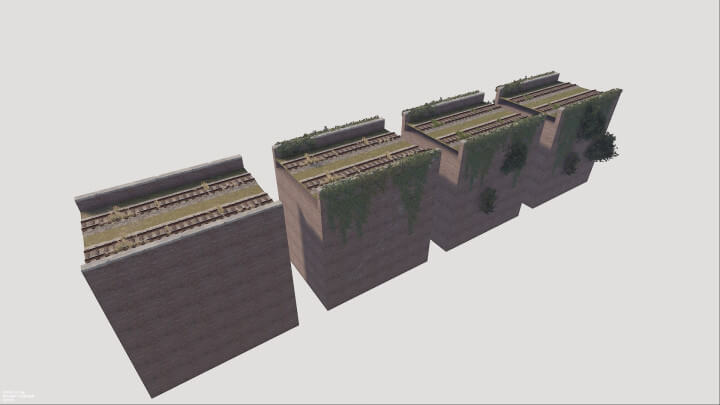 Rust Arched Bridge Pack Prefabs