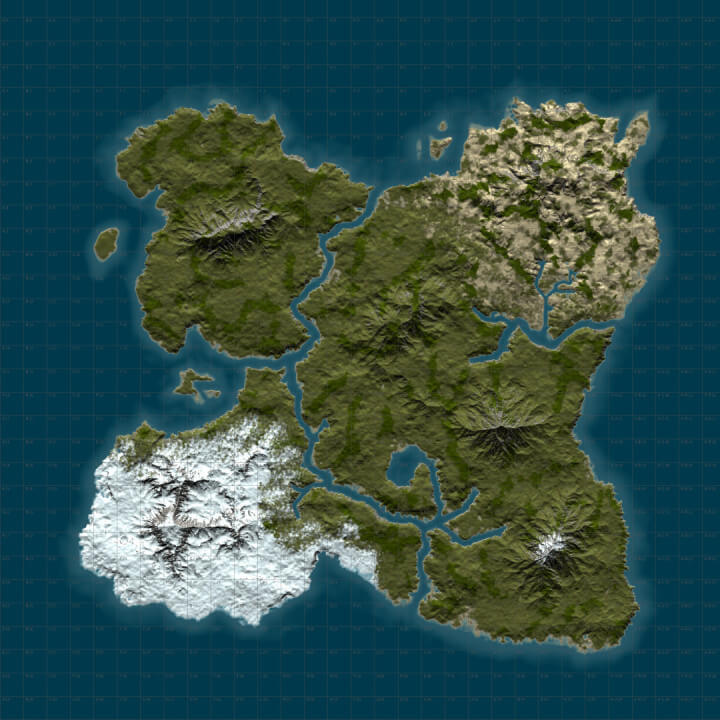 Rust DIY MAP BUNDLE | Landscape + 25 custom monuments + 27 custom places to build a base + Finished Map All Products