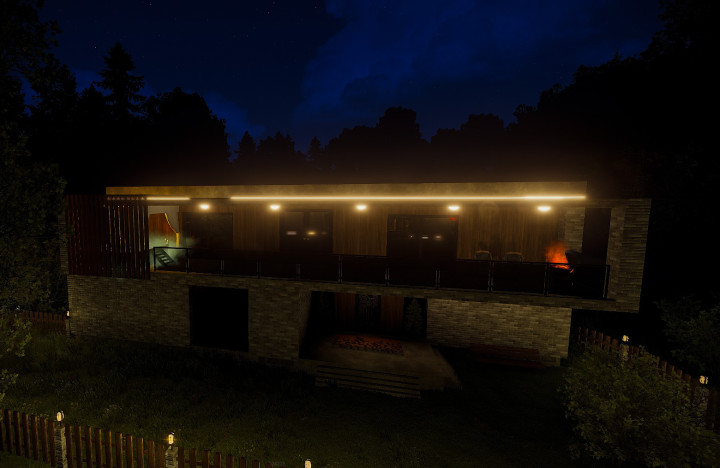 Rust Modern House With A Garden All Products