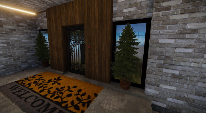 Rust Modern House With A Garden All Products