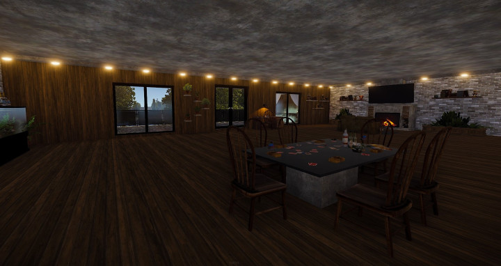 Rust Modern House With A Garden All Products