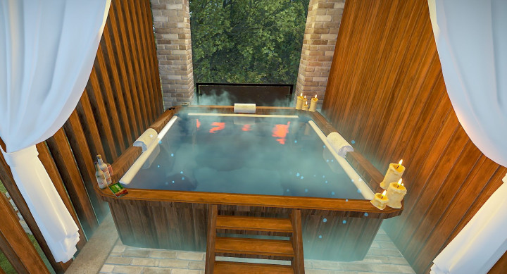 Rust Modern House With A Garden All Products