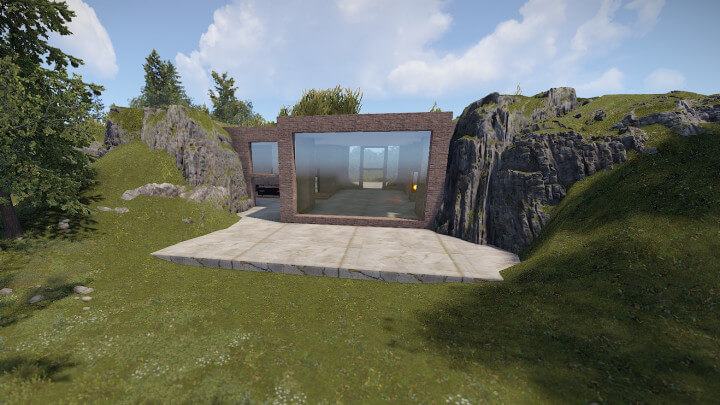 Rust Modern Earth House | Place for building Prefabs