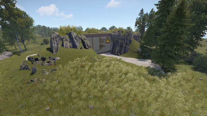 Rust Modern Earth House | Place for building Prefabs