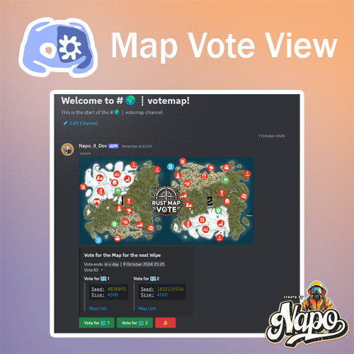 Discord Rust Map Vote 1 Rust Discord Rust Map Vote Prefabs