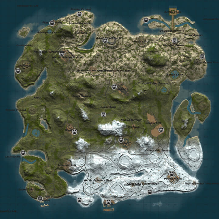 Rust Custom Rusted Field Map All Products