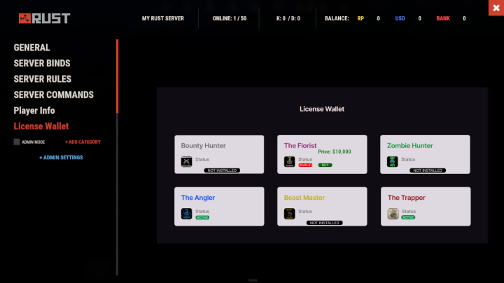 License Wallet 4 Rust License Wallet All Products