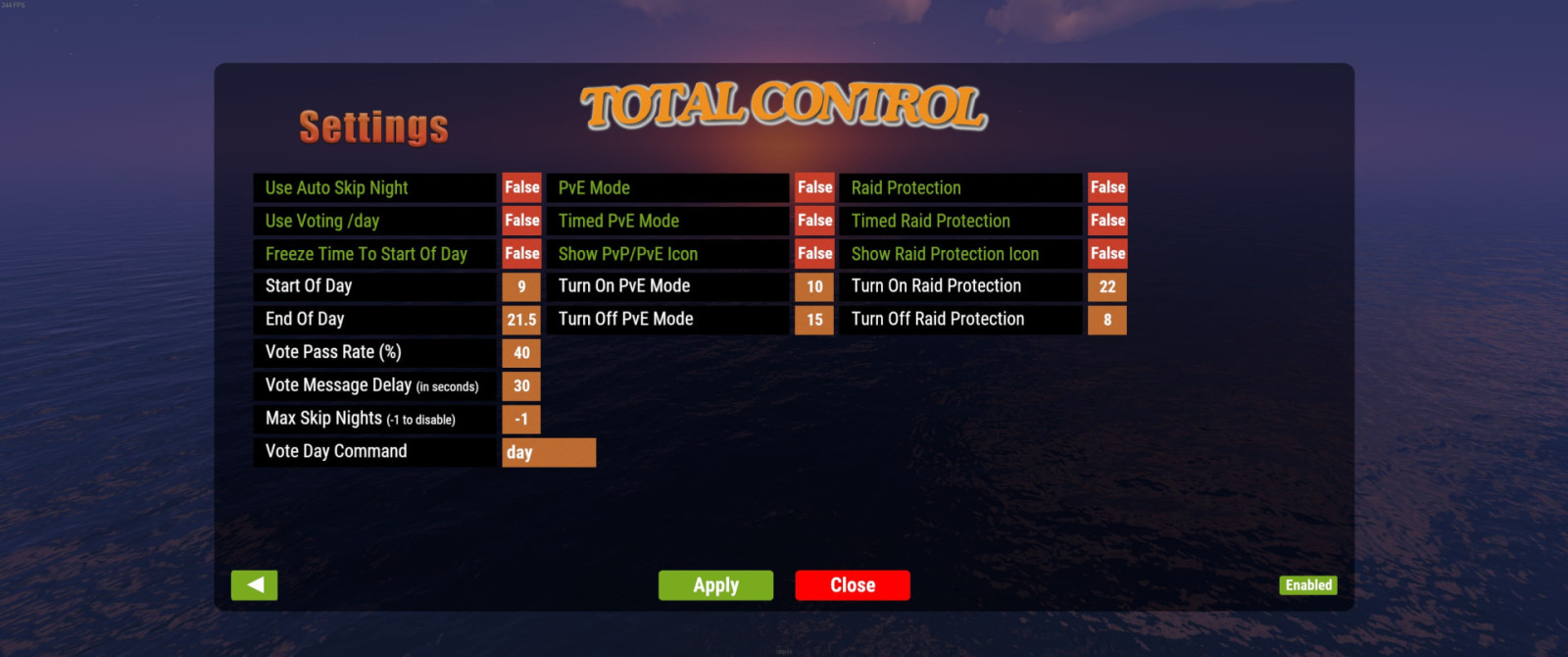 Total control lone design