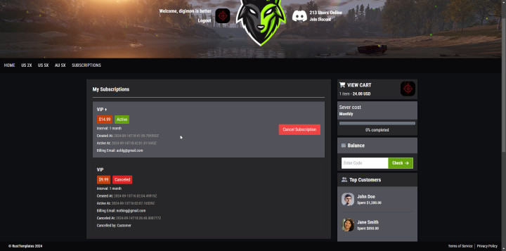 Rust Horizon Paynow Theme All Products
