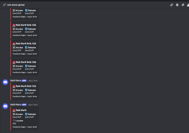 RaidAlerts - Lone Design