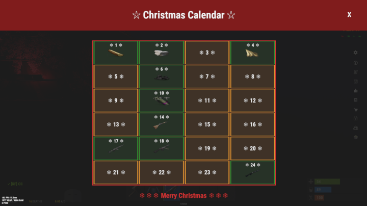 Rust ChristmasCalendar All Products
