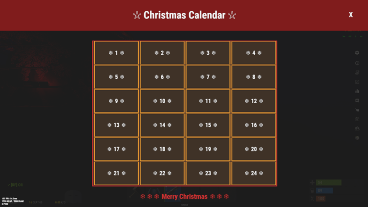 Rust ChristmasCalendar All Products