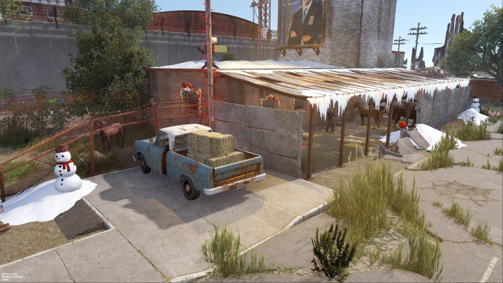 Rust Christmas Combined Outpost, Bandit & Stables Prefabs