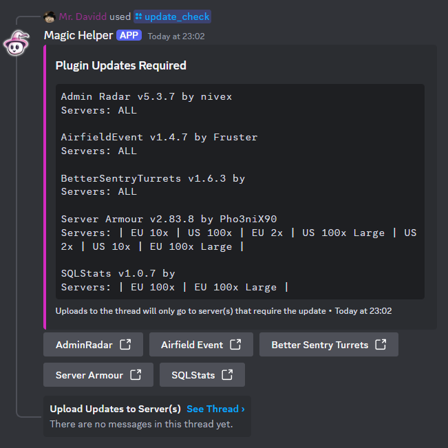 Rust Update Checker Bot All Products