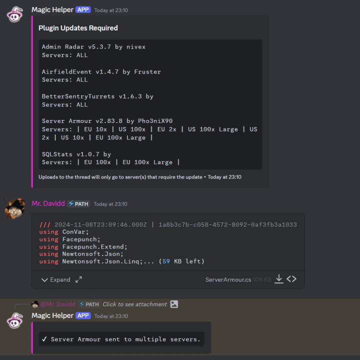 Rust Update Checker Bot All Products