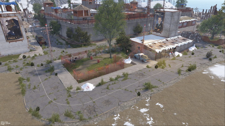 Rust Christmas Combined Outpost, Bandit & Stables Prefabs