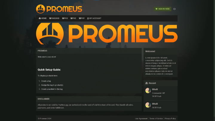 PayNow Template - Outpost 1 Rust PayNow Template - Outpost All Products