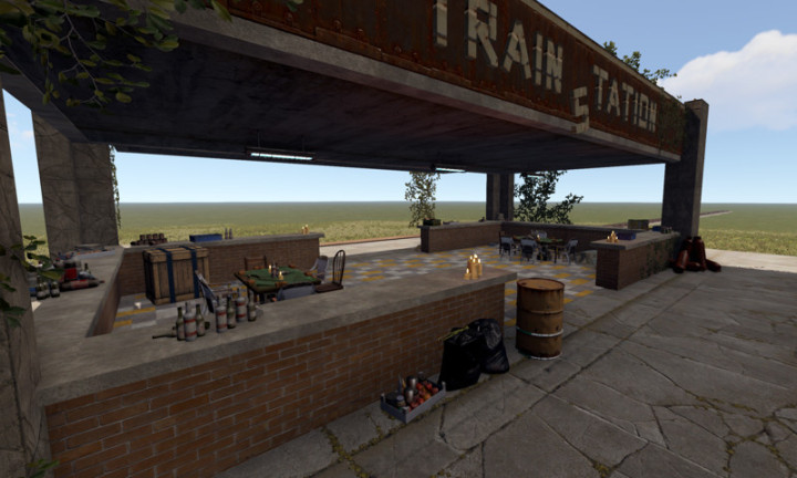 Rust Train Station Monument Prefabs