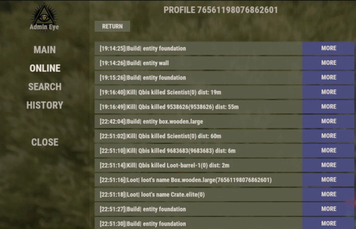 Rust Admin Eye All Products