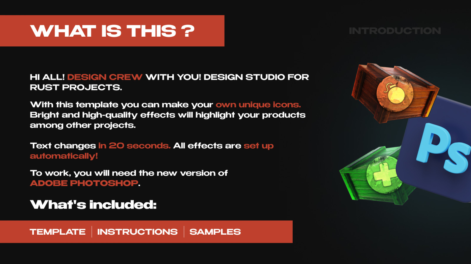 Woodbox Kits Template / PS - Lone Design