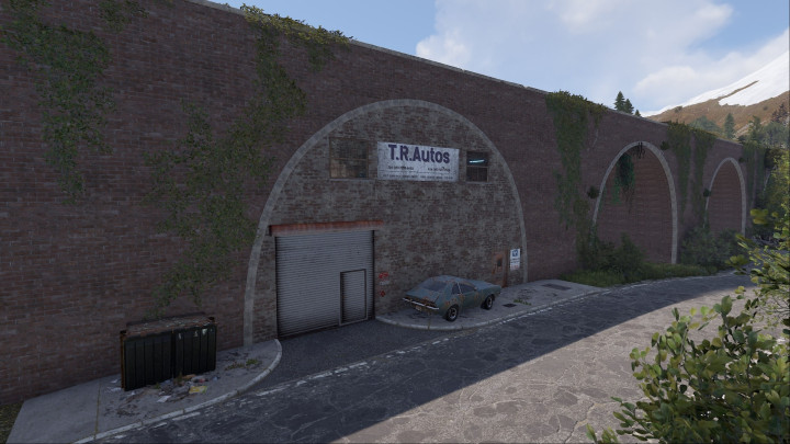 Rust Arched Car Garage Add-On Monument All Products