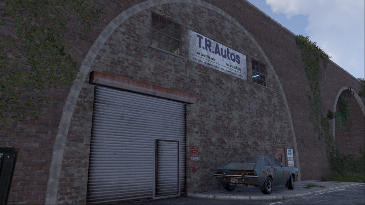 Rust Arched Car Garage Add-On Monument All Products