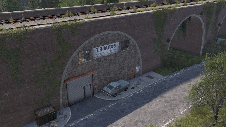 Rust Arched Car Garage Add-On Monument All Products