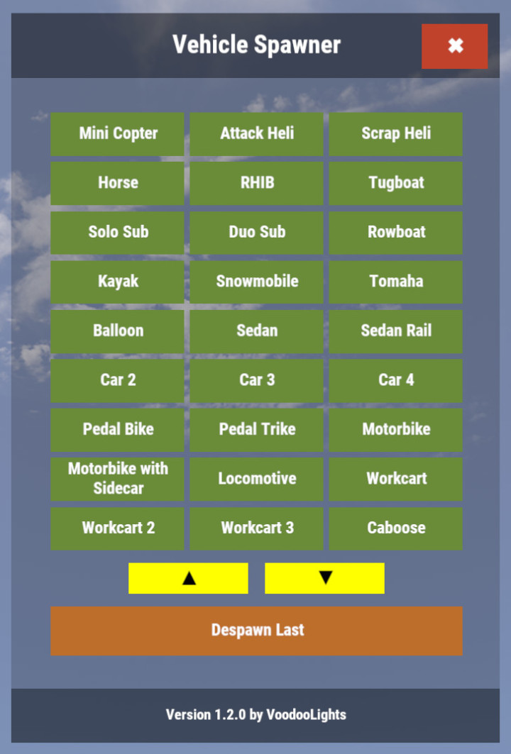 Rust My Vehicle All Products