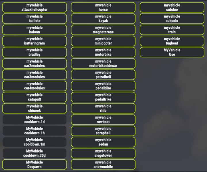 Rust My Vehicle All Products