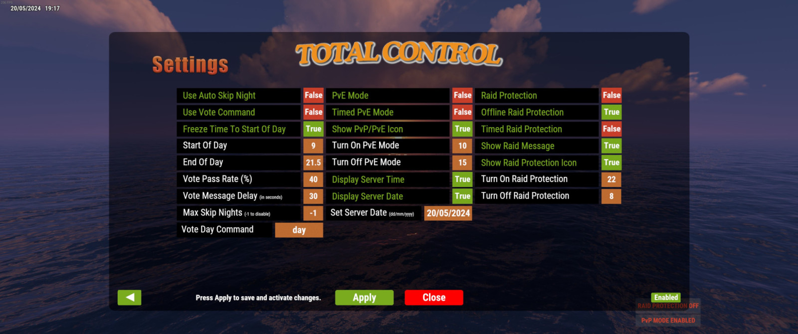 Total control lone design