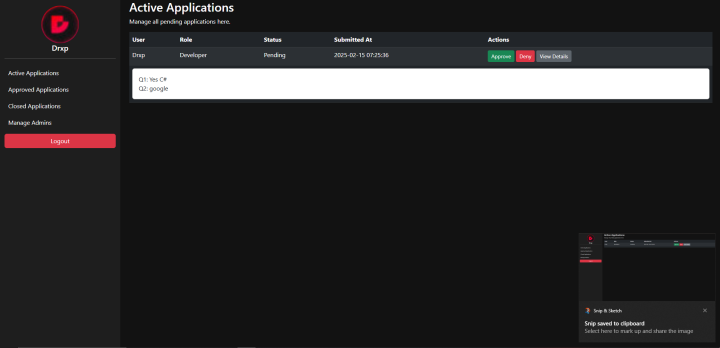 Staff Applications ( Website ) 5 Rust Staff Applications ( Website ) All Products