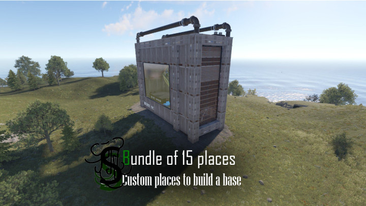 Rust DIY MAP BUNDLE | Landscape + 25 custom monuments + 27 custom places to build a base + Finished Map All Products