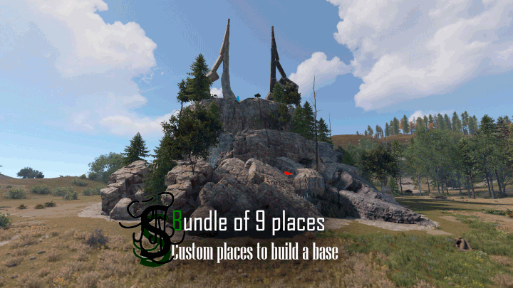 Rust DIY MAP BUNDLE | Landscape + 25 custom monuments + 27 custom places to build a base + Finished Map All Products