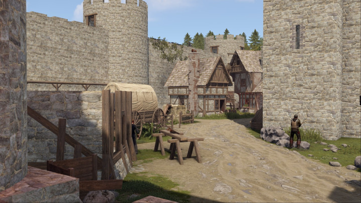 Rust Medieval Castle Outpost, Stables & Bandit Prefabs