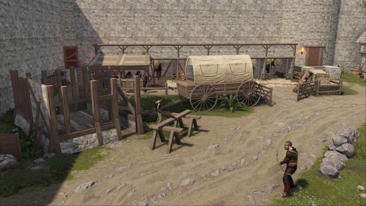 Rust Medieval Castle Outpost, Stables & Bandit Prefabs