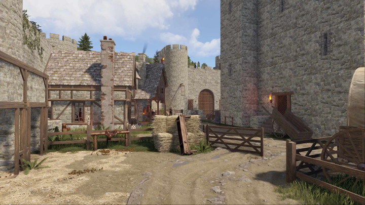 Rust Medieval Castle Outpost, Stables & Bandit Prefabs