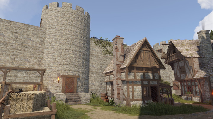 Rust Medieval Castle Outpost, Stables & Bandit Prefabs