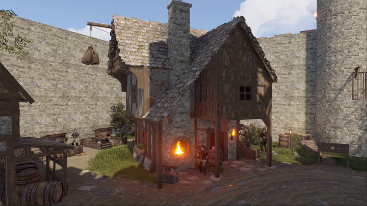 Rust Medieval Castle Outpost, Stables & Bandit Prefabs