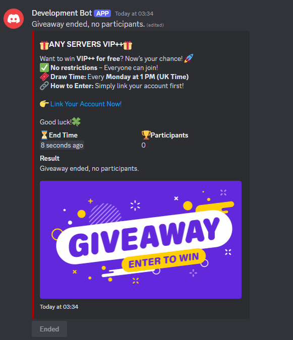 Rust Fully Automated Tebex Giveaway Bot 1.0.1 All Products