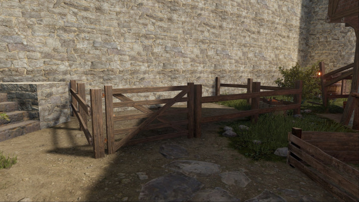 Rust Medieval Castle Outpost, Stables & Bandit Prefabs