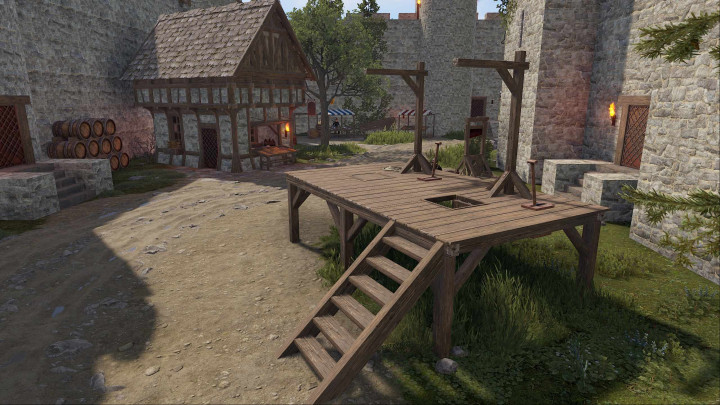 Rust Medieval Castle Outpost, Stables & Bandit Prefabs