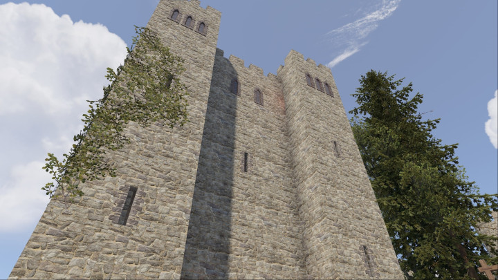 Rust Medieval Castle Outpost, Stables & Bandit Prefabs