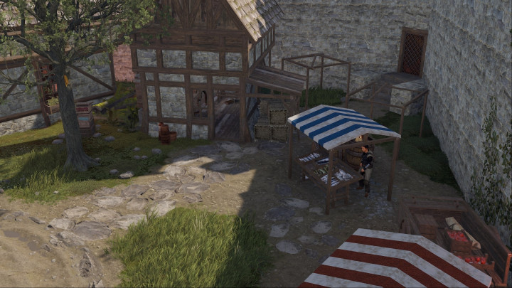 Rust Medieval Castle Outpost, Stables & Bandit Prefabs