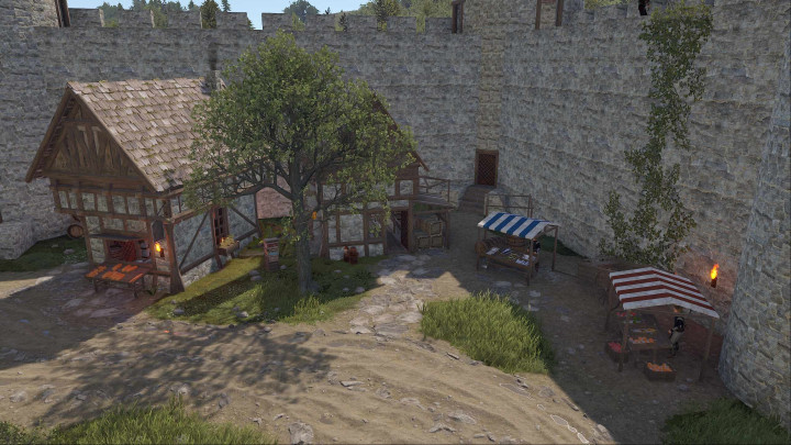Rust Medieval Castle Outpost, Stables & Bandit Prefabs